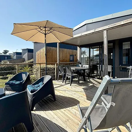 Mobil-home Confort 4 Pers, à 200m, Piscine Chauffée, Terrasse Sud, Parking, Wifi Inclus - Fr-1-361a-81 Jullouville